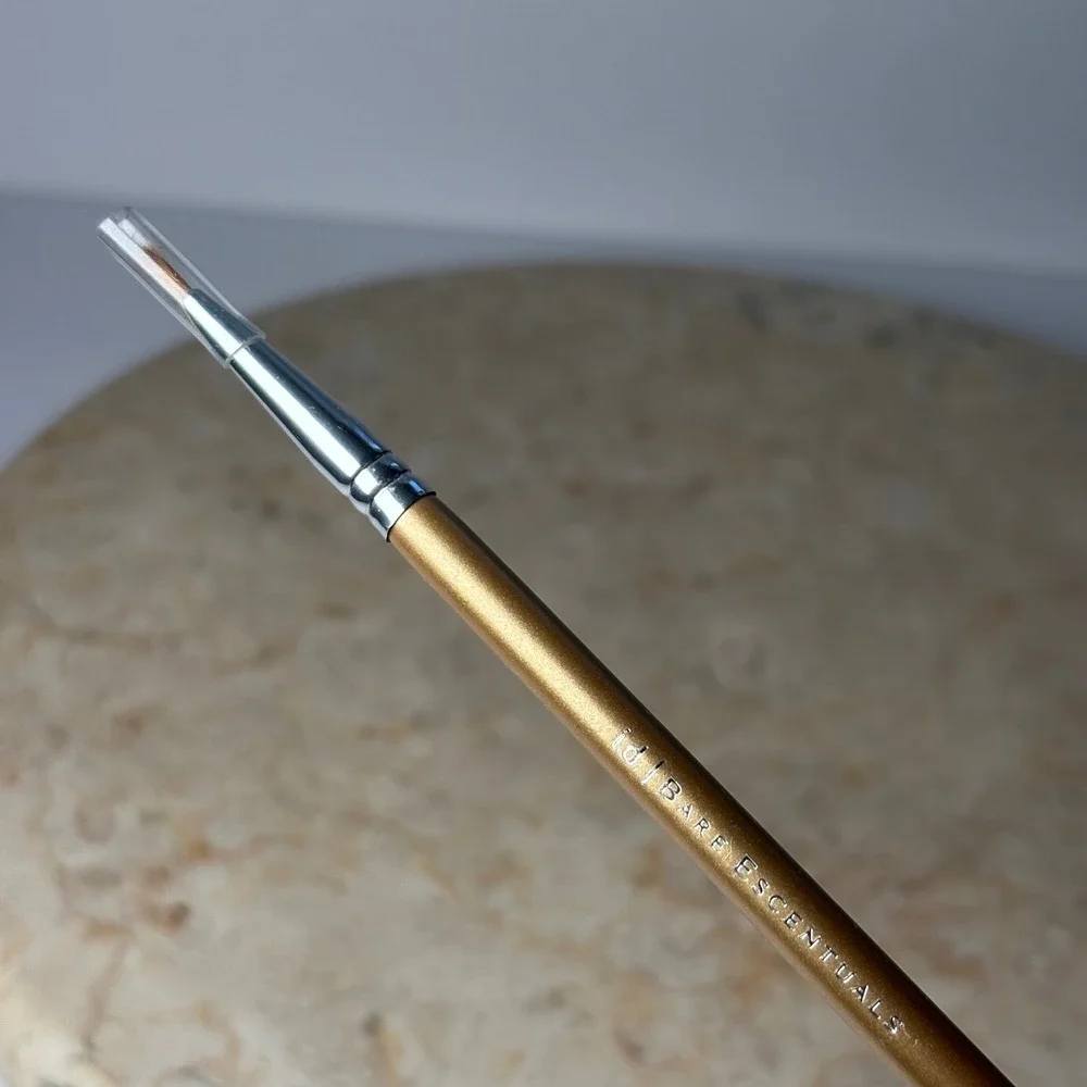 Bare‎ Escentuals Eyeliner Brush NOS Gold Precision Eye Makeup Tool BareMinerals